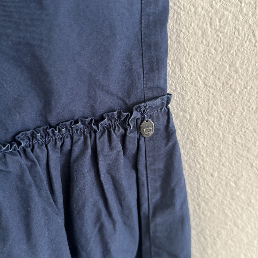 Scotch & Soda Navy Poplin Dress - Picture 9 of 11